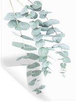 Muurstickers - Sticker Folie - Planten - Groen - Natuur - Wit - Bladeren - 60x80 cm - Plakfolie - Muurstickers Kinderkamer - Zelfklevend Behang - Zelfklevend behangpapier - Stickerfolie