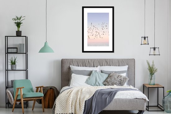 Cadre photo avec affiche - Vogels - Mer - Ciel - Nature - Été - 60x90 cm - Cadre pour affiche