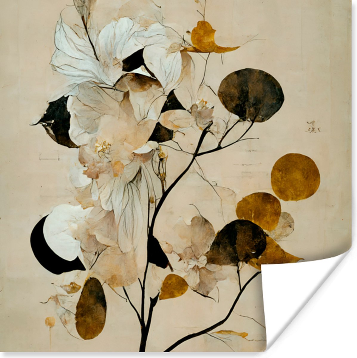 Bloemen - Bladeren - Boom - Pastel