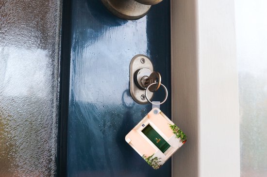 Porte-clés - Cadeaux à distribuer - Paris - Vert - Porte - Pastel - Architecture - Plastique