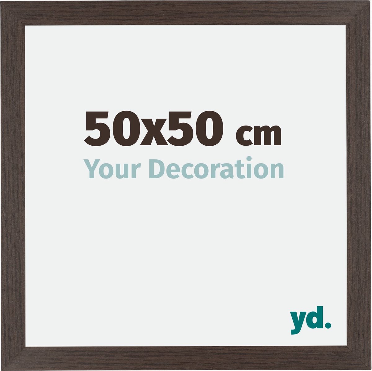 yd. Your Decoration - Fotolijst 50x50 cm - MDF - Eiken Donker - Mura