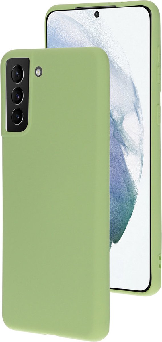 Mobiparts hoesje geschikt voor de Samsung Galaxy S21 Plus - Siliconen - Groen