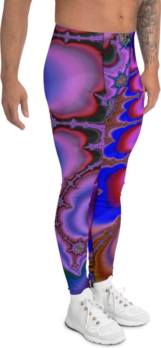 II THE MOON Sport Legging heren goede kwaliteit, wordt per bestelling geprint, gesneden en handgenaaid met uniek origineel printontwerp door Moon @ II The Moon