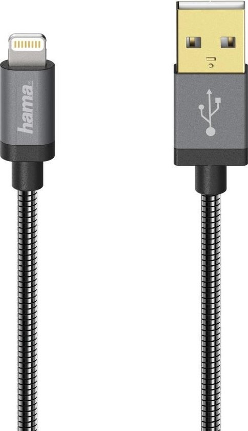 Hama USB-kabel Elite Voor Apple IPhone/iPad Met Lightning-connector 0,75 | bol.com