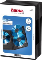 Hama 04751272 DVD 3 Box - 5 stuks / Zwart