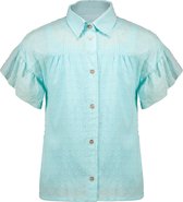 Meisjes - blouse met top Taddy - Lovely Blauw
