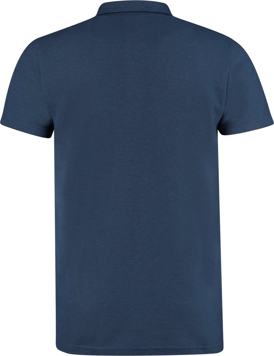 NOMAD Polo Heren Maat XXL Blauw Polo Shirt Korte Mouw Luchtig Katoen bol