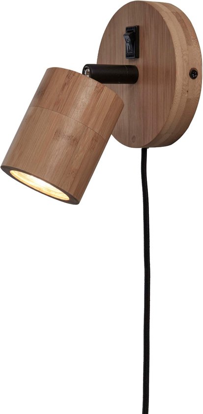 GOOD&MOJO Wandlamp Java - Bamboe - Ø12cm - Binnen Modern | bol