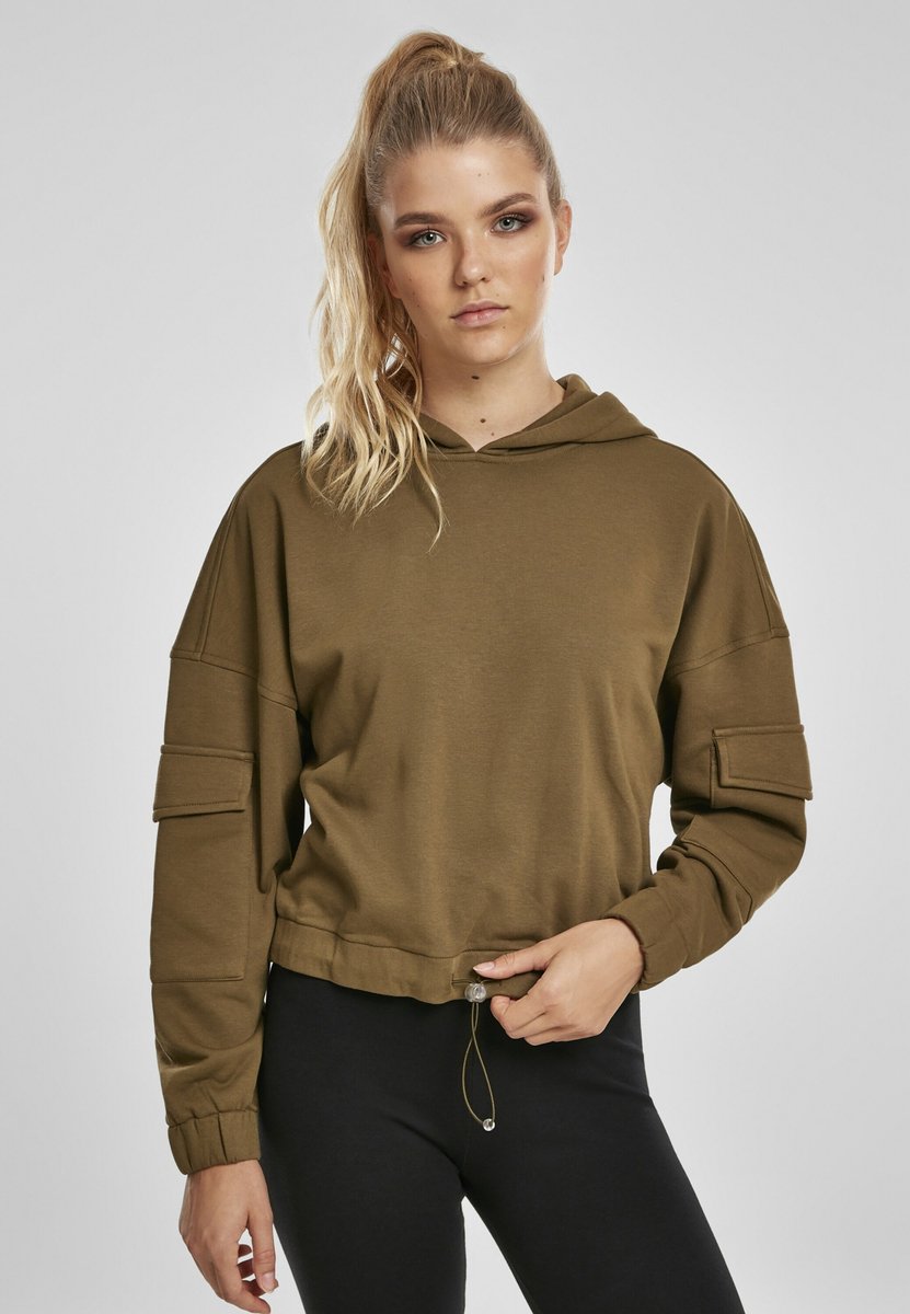 Urban Classics sweatshirt Oliv-4Xl Groen