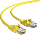 Cat 5e - U/UTP - Netwerkkabel - Patchkabel - Internetkabel - 1 Gbps - 1 meter - Geel - Allteq