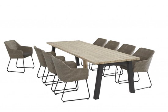 Bol Com Tuintafel Derby 300 X 100 Cm Met 5e Teak Tafelpoot