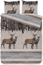 Dekbedovertrek Deer - Bruin -  Lits-jumeaux (240 x 200/220 cm) - Polyester - Bruin - House Of Dreams