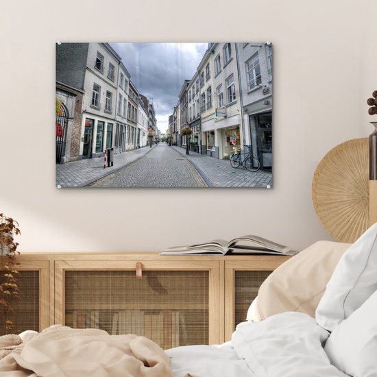 Architecture Witte dans les rues de Maastricht aux Nederland Plexiglas 60x40 cm - Tirage photo sur Glas (décoration murale en plexiglas)