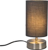QAZQA milo - Moderne Tafellamp - 1 lichts - H 260 mm - Grijs - Industrieel - Woonkamer | Slaapkamer