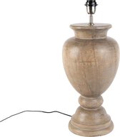 QAZQA Fern - Landelijke Tafellamp - 1 lichts - H 550 mm - Bruin -