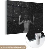 MuchoWow® Peinture sur Verre - Constellations sur une Femme - 90x60 cm - Peintures sur Verre Acrylique - Photo sur Glas
