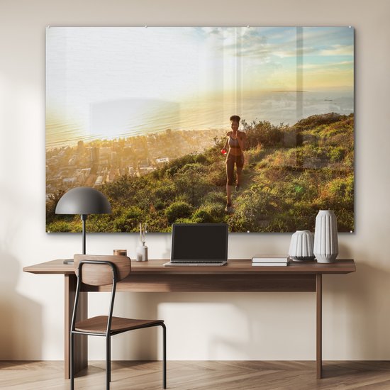 Peinture sur verre - Femme qui court - 180x120 cm - Peintures sur Verre Peintures - Photo sur Glas