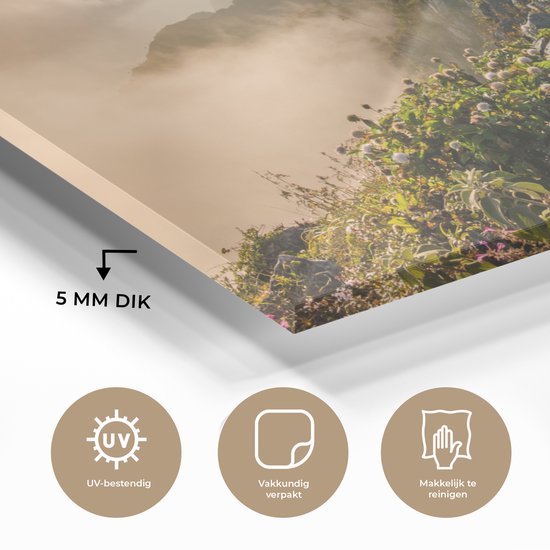 Peinture sur Verre - Berg dans la Brume - 120x80 cm - Peintures sur Verre Peintures - Photo sur Glas