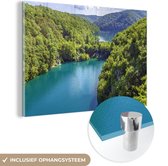 Belle vue sur le parc national des lacs de Plitvice en plexiglas 60x40 cm - Tirage photo sur Glas (décoration murale en plexiglas)