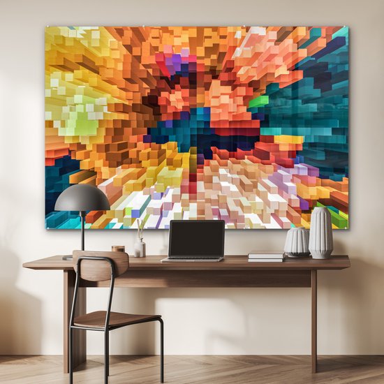 Peinture sur Verre - Figure Abstraite - 180x120 cm - Peintures sur Verre Peintures - Photo sur Glas