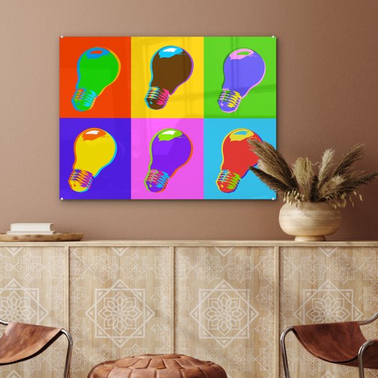Peinture sur Verre - Pop Art Light - 80x60 cm - Peintures sur Verre Peintures - Photo sur Glas