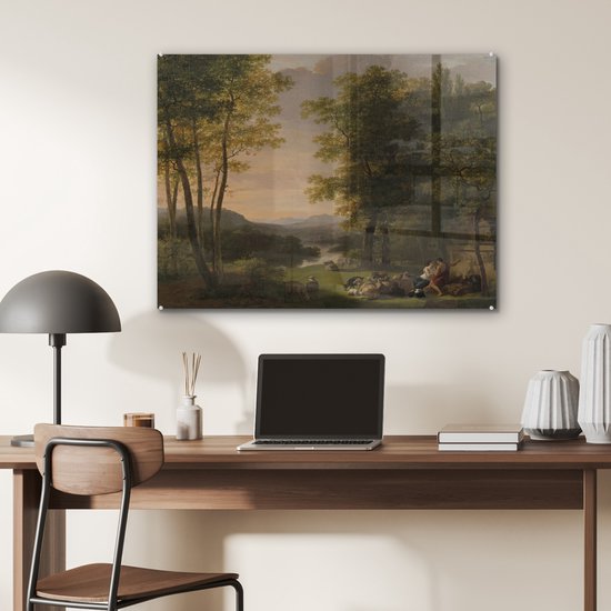 Paysage arcadien - Peinture de Jan Willem Pieneman Plexiglass 80x60 cm - Tirage photo sur Glas (décoration murale en plexiglas)