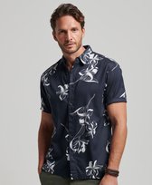 Superdry Vintage Hawaiian Shirt Met Korte Mouwen Blauw L Man