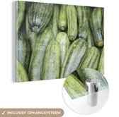 Courgettes sur un marché de La Canée Plexiglas 180x120 cm - Tirage photo sur Glas (décoration murale plexiglas) XXL / Groot format!