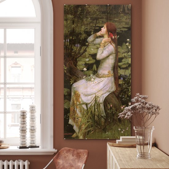 Peinture sur verre - Ophélie - peinture de John William Waterhouse - 80x160 cm - Peintures sur Verre Peintures - Photo sur Glas