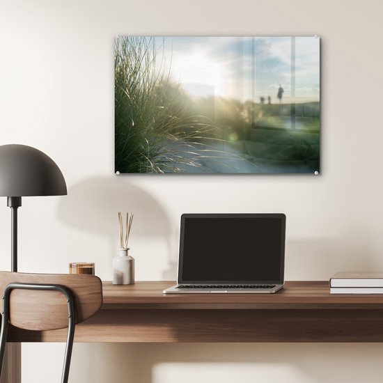 Peinture sur Verre - Plage - Dune - Soleil - 60x40 cm - Peintures sur Verre Peintures - Photo sur Glas