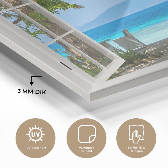 Peintures en plexiglas - Transparent - Arbre - Mer - 30x20 cm