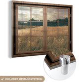 Peinture sur Verre - Voir à Travers - Fenêtres - Champ de Blé - 120x80 cm - Peintures sur Verre Peintures - Photo sur Glas