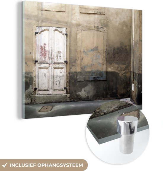 Peinture sur verre MuchoWow® - Bâtiment abandonné à Paris - 120x90 cm - Peintures sur verre acrylique - Photo sur Glas