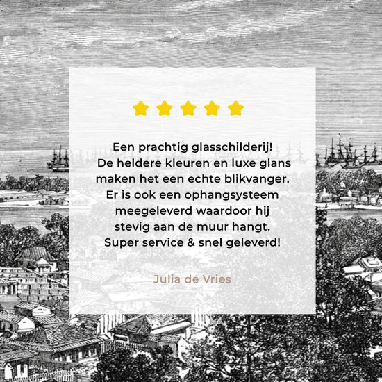 MuchoWow® Peinture sur verre 180x120 cm - Peinture sur verre acrylique - Illustration Zwart et blanc de Yokohama au Japon - Photo sur verre - Peintures