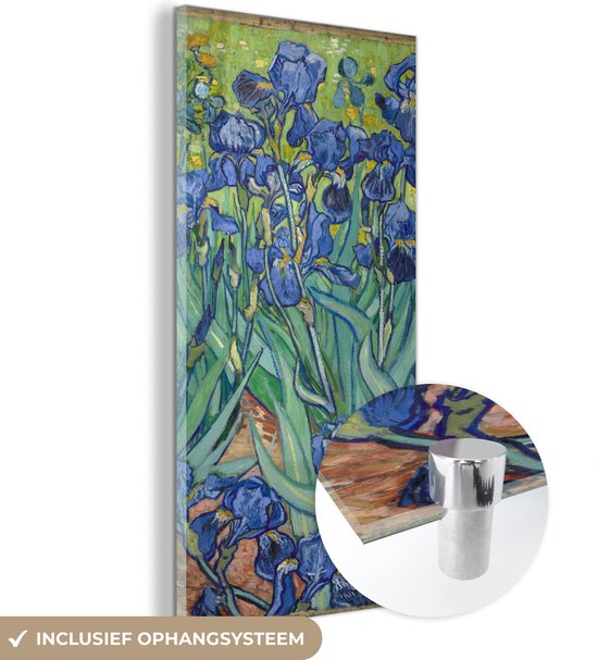 Peinture sur Verre - Iris - Vincent van Gogh - 40x80 cm - Peintures sur Verre Peintures - Photo sur Glas