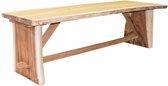 Boomstamtafel 260x70-80xH77,5 cm – bladdikte 6 cm geschoord