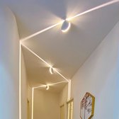 Venster Instaplijsten Lichten Spotlight 360 Graden Verstelbare Binnen Gangpad Deur Frame Lijn Wandlamp Gang Raam Decoratieve verlichting