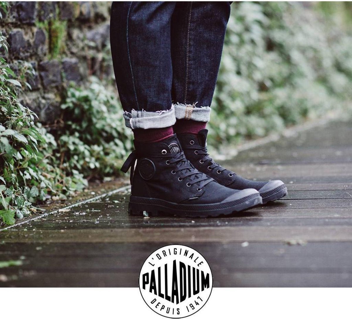Palladium - Pampa Hi - Canvas Damesschoen - 41 - Zwart | bol.com