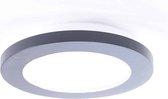 Witte plafondlamp Anne | 1 lichts | zwart | kunststof / metaal | Ø 17 cm | hal / badkamer lamp | modern design