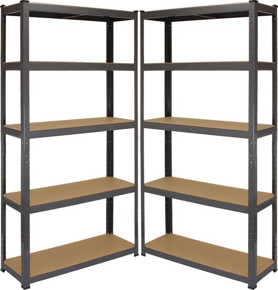 Monster Racking TRax Metal Storage Shelving Racks, Grey