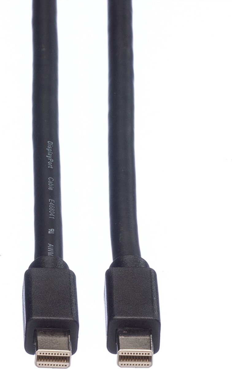 ROLINE DisplayPort kabel, Mini DP M - Mini DP M, zwart, 3 m