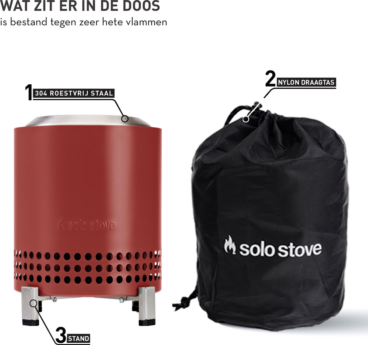 Solo Stove Mesa XL brasero de table - Rouge