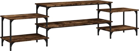 vidaXL-Tv-meubel-197x35x52-cm-bewerkt-hout-gerookt-eikenkleurig