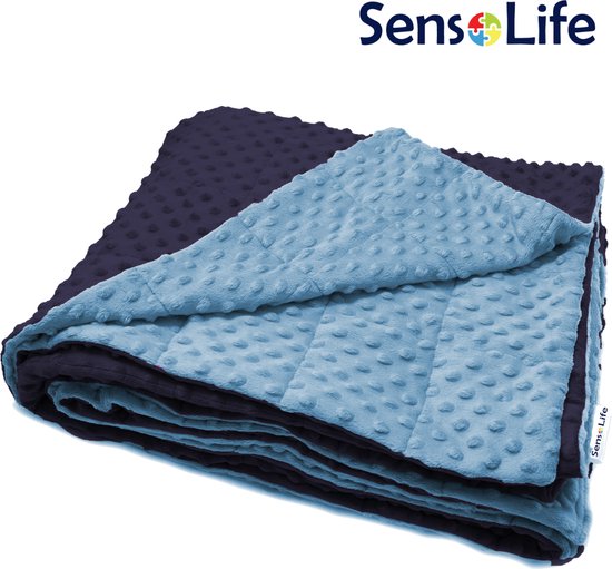 SensoLife Verzwaringsdeken voor kinderen -  7 kg - 140x200cm - Minky - Weighted blanket