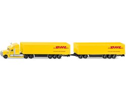 foto van Siku Road Train vrachtwagen met oplegger en aanhangwagen 1:87 metaal/kunststof meerkleurig