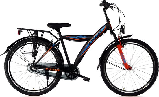 Cyclux Astro Garçon Vélo 24 Pouce N3 Zwart Oranje