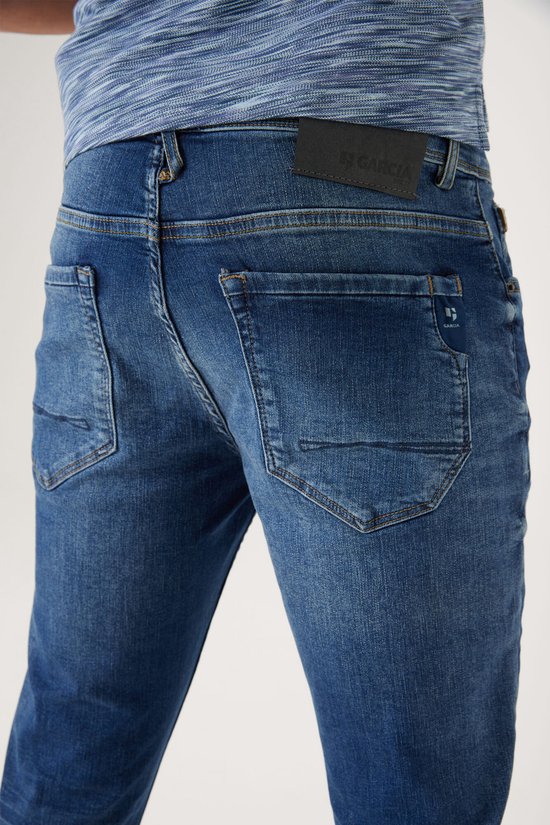 GARCIA Brando Heren Skinny Fit Jeans Blauw - Maat W29 X L34