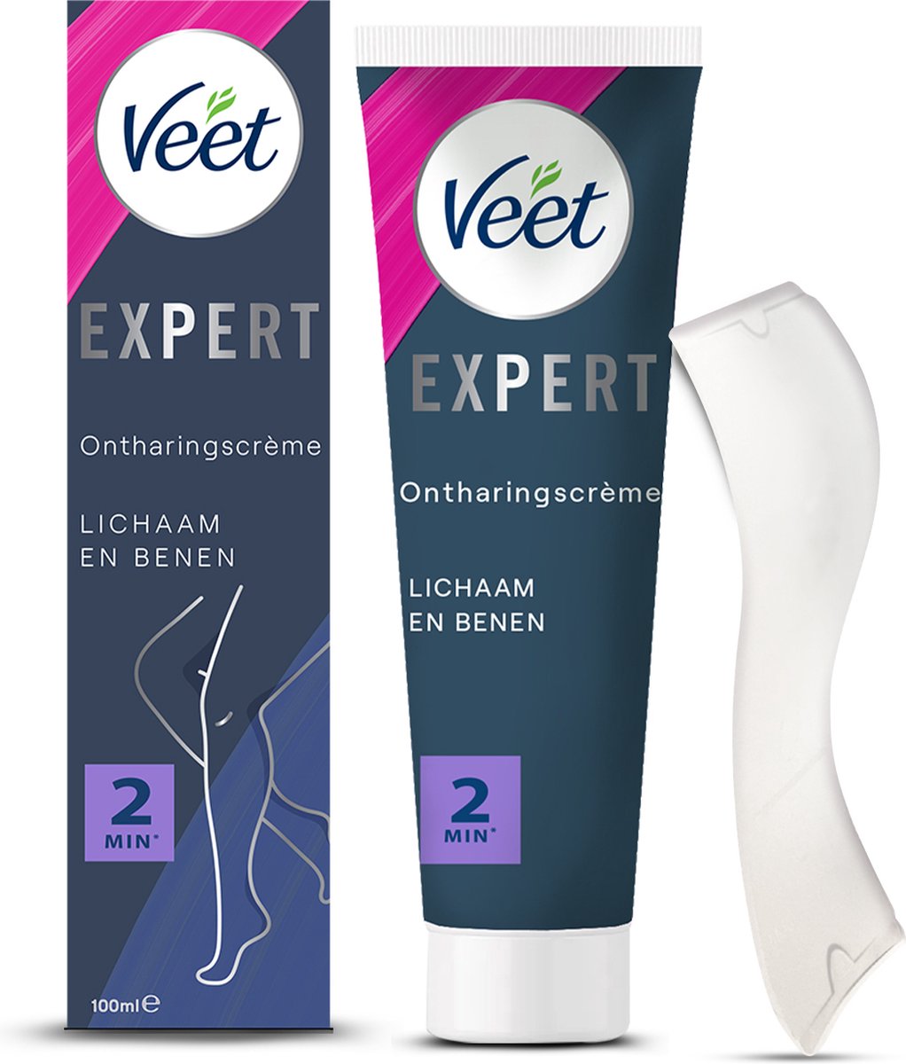 Veet Expert Ontharingscreme met sheaboter - Lichaam & benen - Alle  huidtypes - 100ml -... | bol