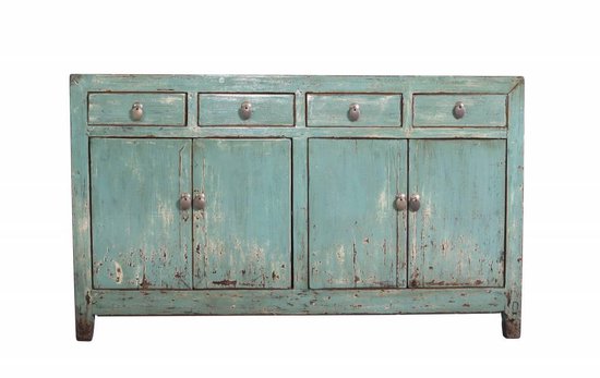 Fine Asianliving Antieke Chinese Dressoir Turquoise Chinese Meubels  Oosterse Kast | bol.com