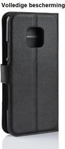 DrPhone Mate 20 PRO Flipcover - Bookcase - Étui portefeuille de Luxe en cuir PU de type livre - Étui portefeuille avec béquille - Zwart